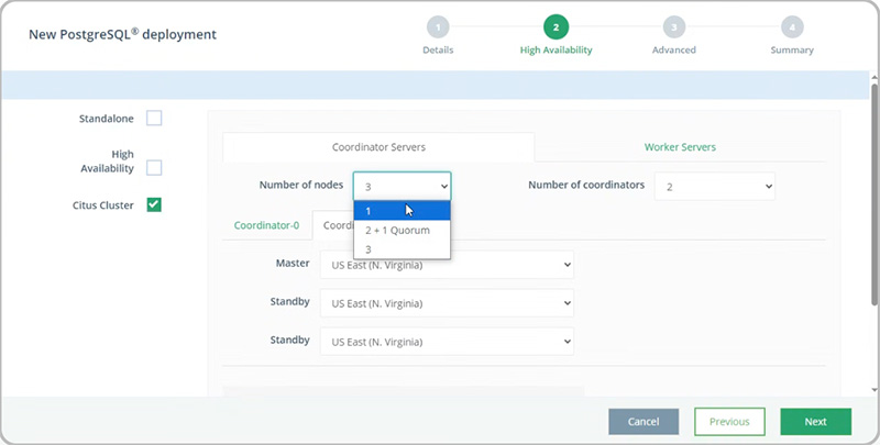 ScaleGrid PostgreSQL Citus configuration